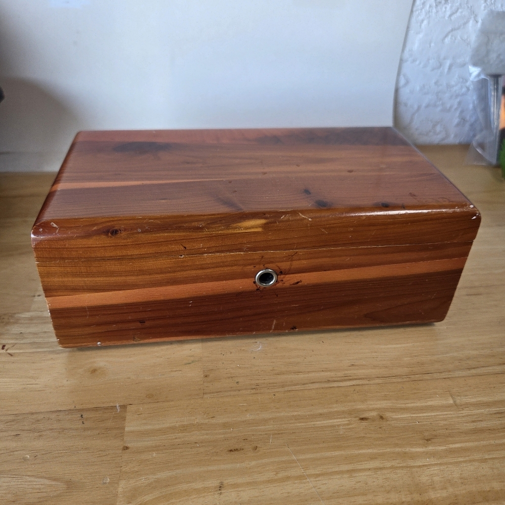 Vintage Mini Lane Cedar Chest Hope Chest Trinket Box Altavista VA